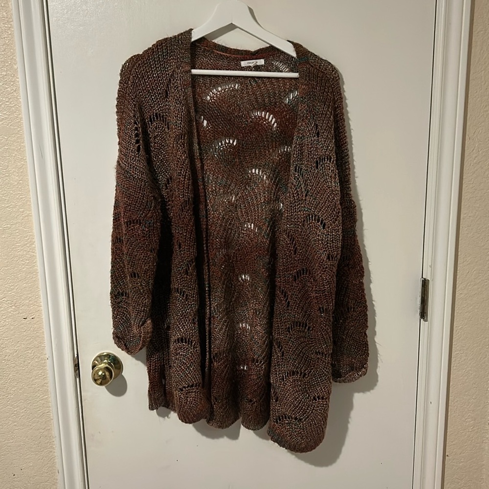 Maroon cardigan